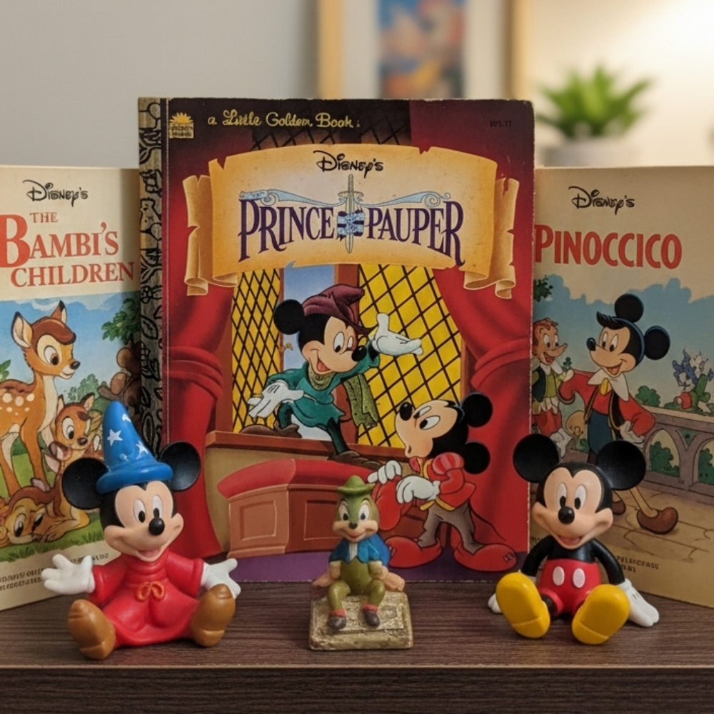 Vintage Disney Little Golden Book The Prince and the Pauper 1996 – Mickey Mouse
